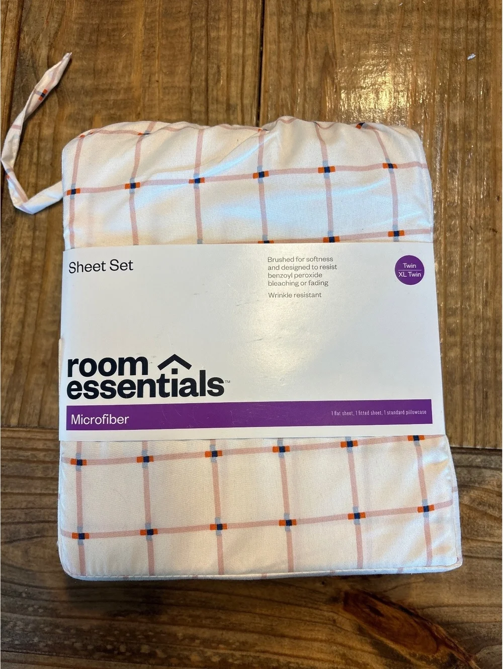 New Room Essentials Twin Bed XL Microfiber Sheet Set Brushed Wrinkle Resistant